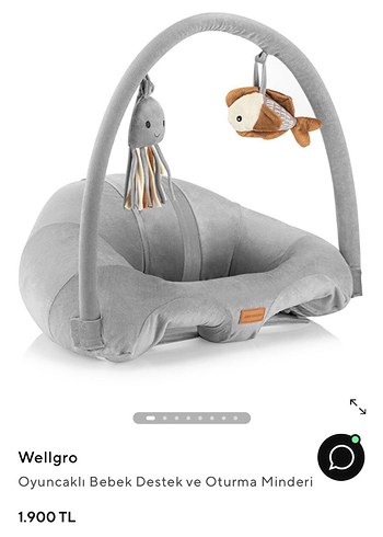 Wellgro Bebek Oturma Destek Yastığı - Görsel 4