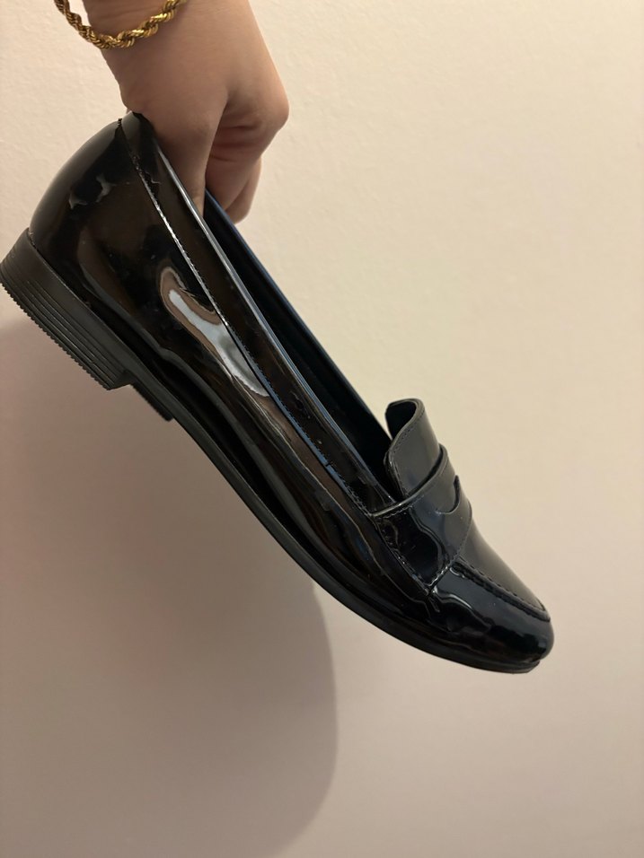 Siyah Parlak  Kadın Babet - Görsel 2