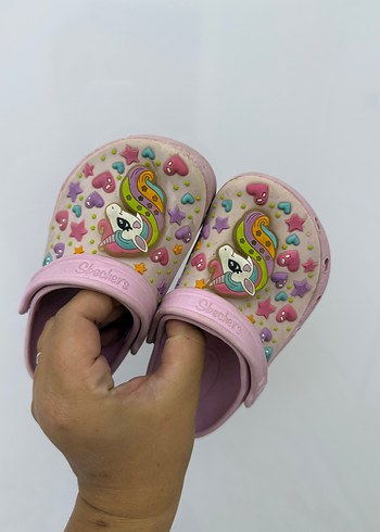 Kız Çocuk Pembe Unicorn Baskılı Terlik