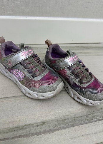 27 Beden Kız Çocuk Pembe Gri Bağcıksız Spor Ayakkabı