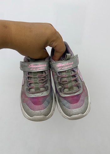Kız Çocuk Pembe Gri Bağcıksız Spor Ayakkabı