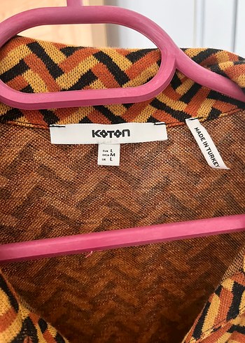 l Beden Koton Retro V Yaka Düğmeli Kadın Gömlek