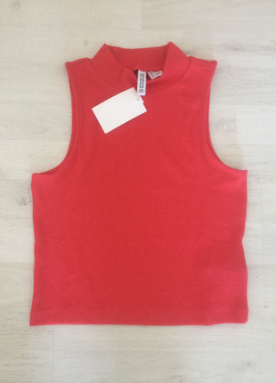 H&M CORAL CROP ÜST
