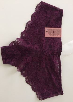 38 Beden mor Renk H&M DANTEL HIPSTERS 