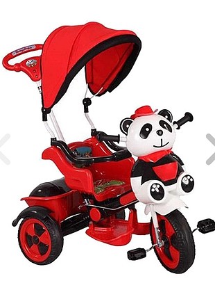 Babyhope 3 tekerlekli panda kontrollü bisiklet