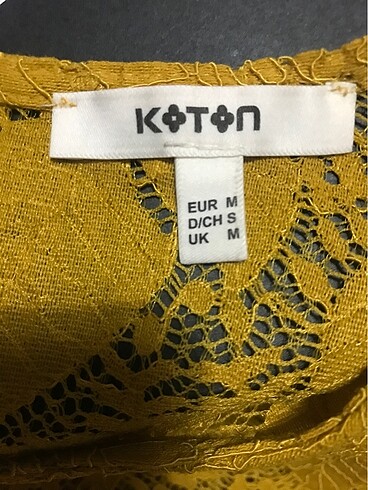 m Beden sarı Renk Koton Bluz