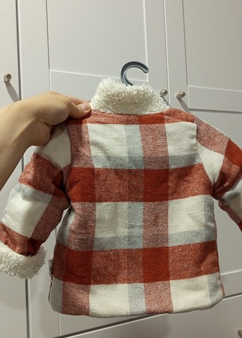 Düğmeli Erkek bebek Ceket içi peluş mont - Görsel 10