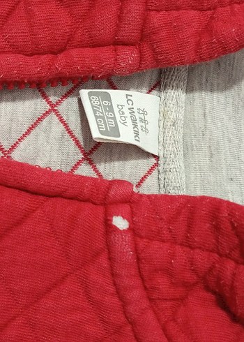 Kapüşonlu Erkek Çocuk Kırmızı Fermuarlı Ceket - Görsel 2