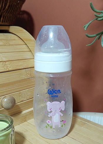 Beyaz Bebek Biberonu Fil Desenli - Görsel 3