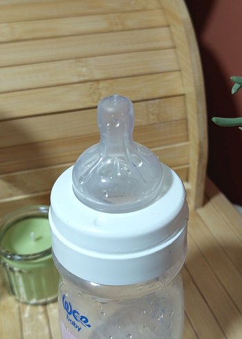 Beyaz Bebek Biberonu Fil Desenli - Görsel 2