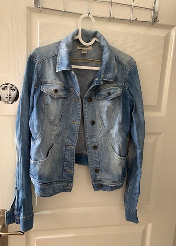 Kadın Mavi Denim Kot Ceket