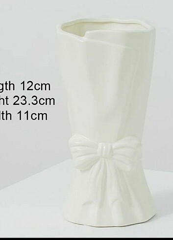15-36 kg Beden beyaz Renk Fiyonklu vazo ham boyasız 