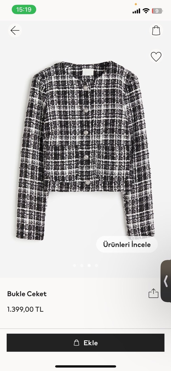 H&m bukle ceket - Görsel 3