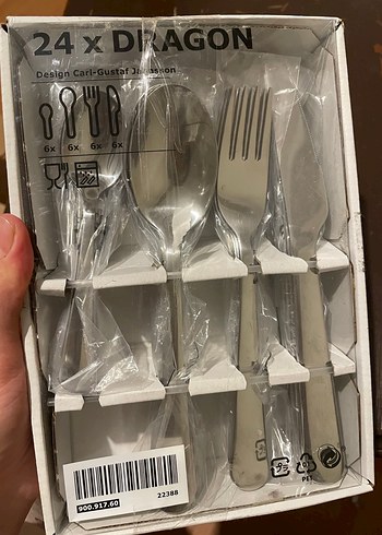 İkea 6 lı çatal kaşık bıçak seti - Görsel 2