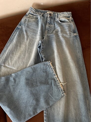 Zara Wide leg jean bol paça kot pantolon