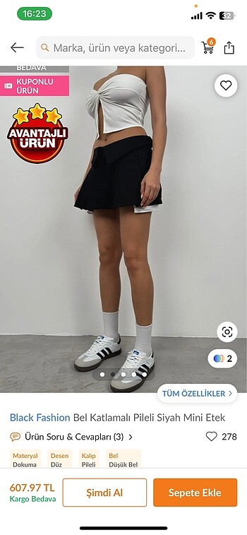 Pileli mini etek lise mini etek - Görsel 5