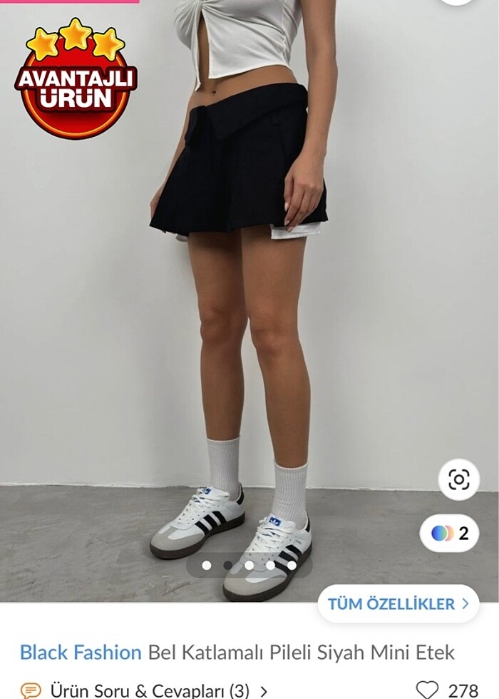 Pileli mini etek lise mini etek - Görsel 5