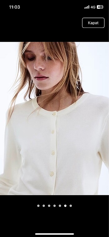 H&m triko hırka basic hırka
