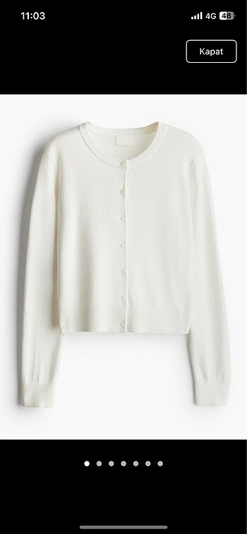 l Beden H&m triko hırka basic hırka