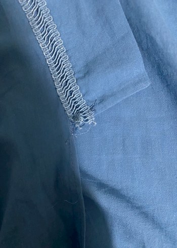 Uzun Mavi Bohem Salaş Kadın Elbise - Görsel 5