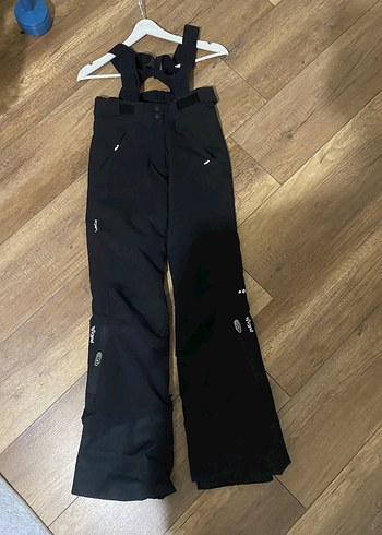 Siyah Erkek Kayak Pantolonu Askılı ve Kemerli - Görsel 2