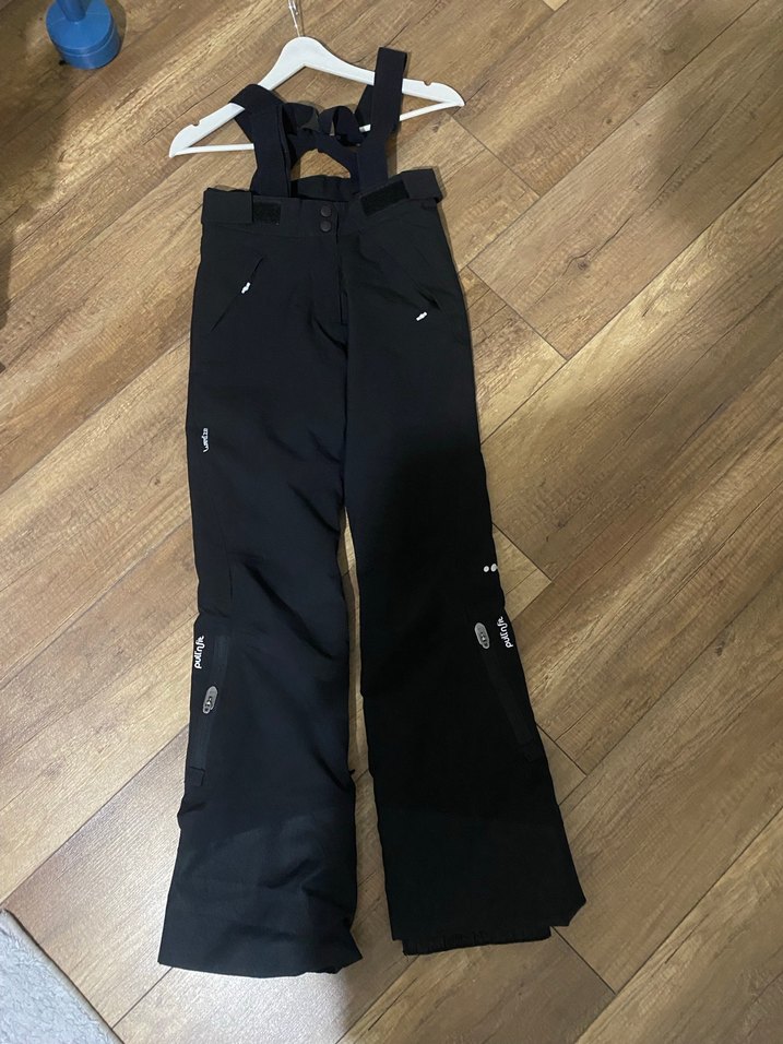 Siyah Erkek Kayak Pantolonu Askılı ve Kemerli - Görsel 2