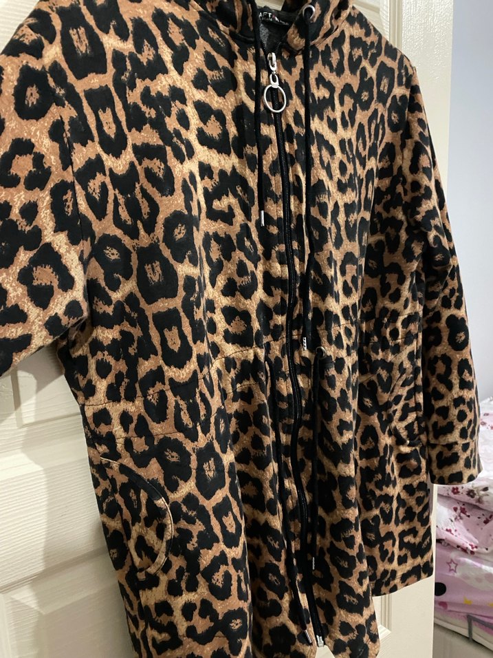 Leopar Desenli kapşonlu tunik - Görsel 2