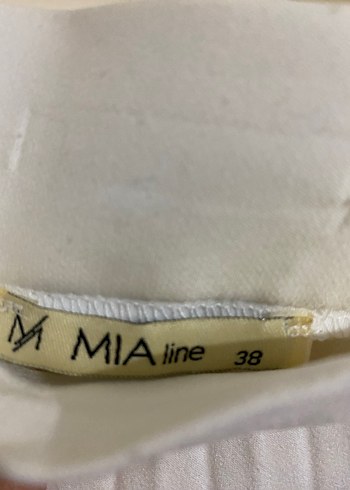 Beyaz Pilili Midi Etek - Görsel 3