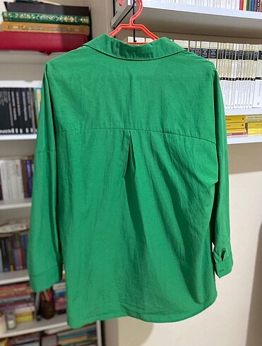 40 Beden yeşil Renk Oversize gömlek