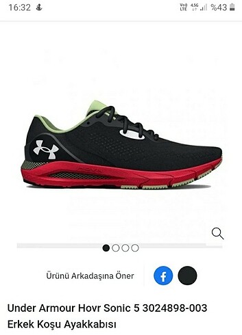 UNDER ARMOUR HOVR SONIC 5 ERKEK KOŞU AYAKKABISI