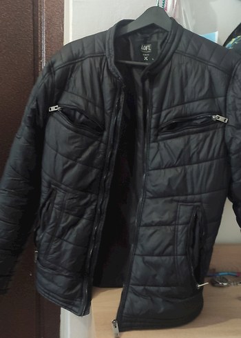 LOFL Siyah Deri Biker Ceket