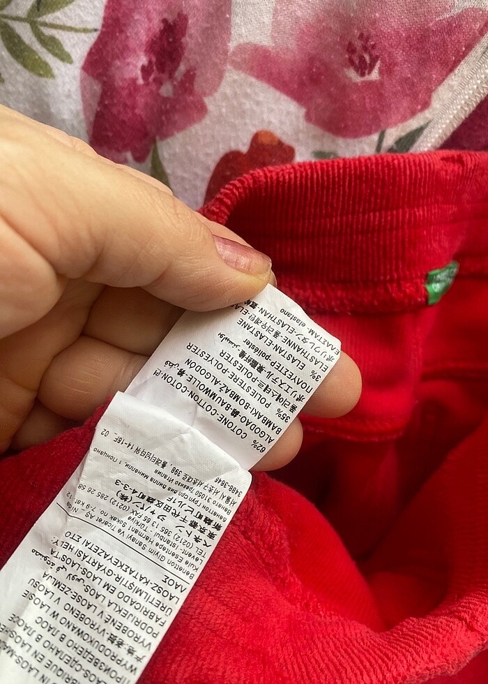 Benetton Kadife Tayt - Görsel 5