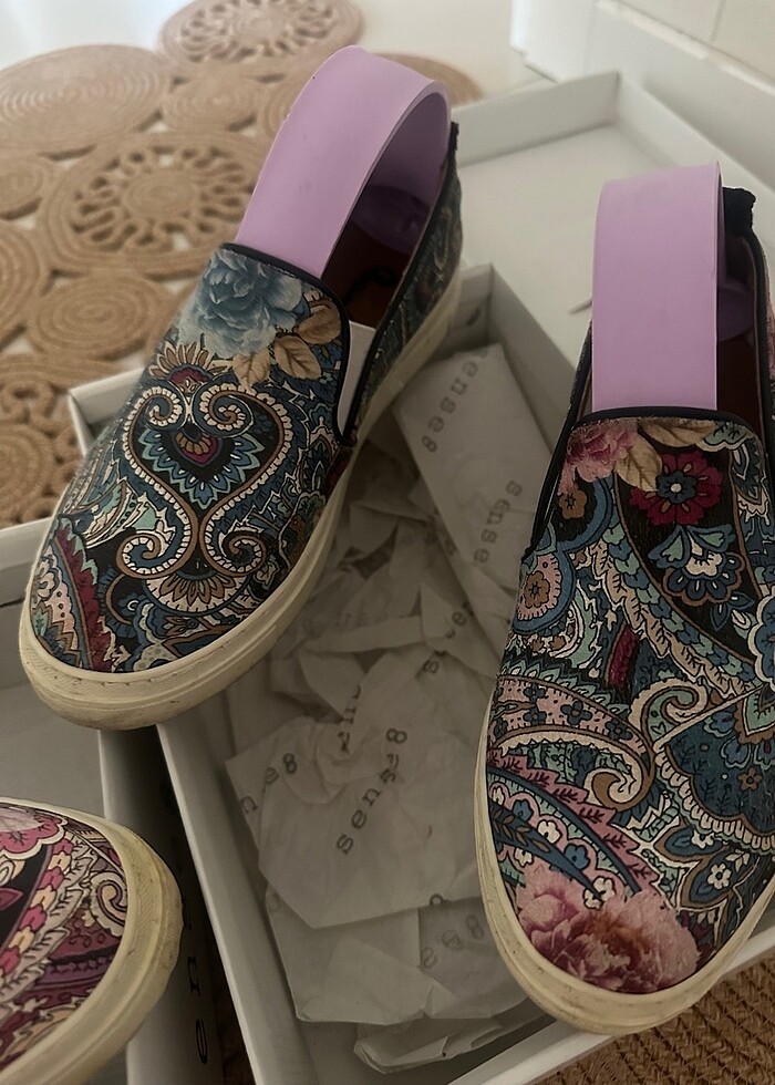 Şal desenli sneaker - Görsel 4