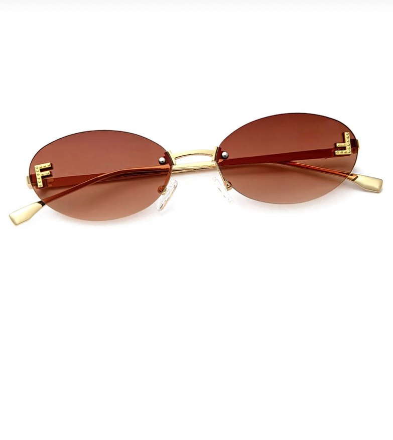 Fendi güneş gözlüğü kahverengi siyah tek adet fiyatı - Görsel 2