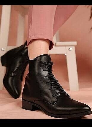 Zara Deri siyah ayakkabı
