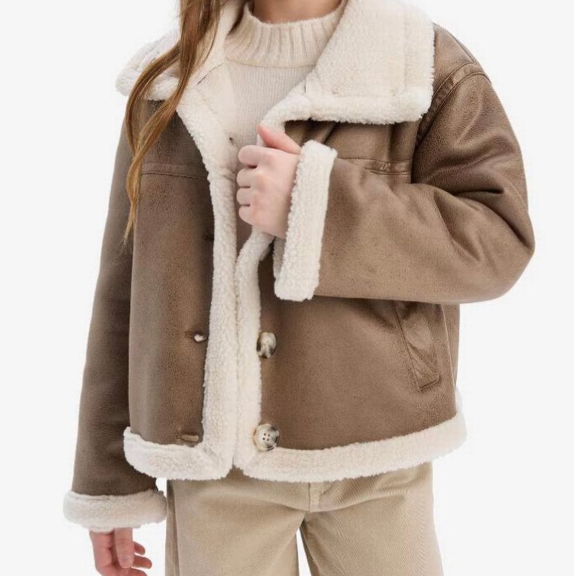 Kürklü Süet Kadın Ceket - Görsel 2