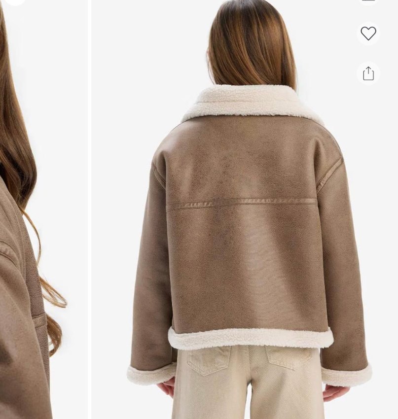 Kürklü Süet Kadın Ceket - Görsel 3