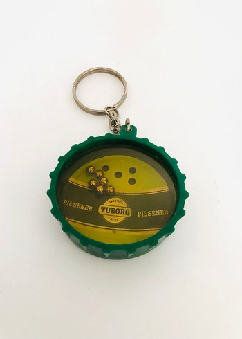 Yeşil Tuborg Pilsener Şişe Kapağı Anahtarlık