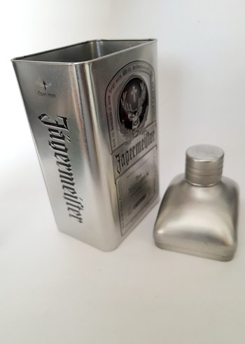  Beden Jägermeister Vintage Gri teneke kutusu