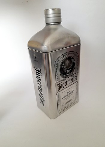 Diğer Jägermeister Vintage Gri teneke kutusu