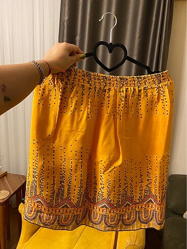 l Beden sarı Renk Fulla moda etek