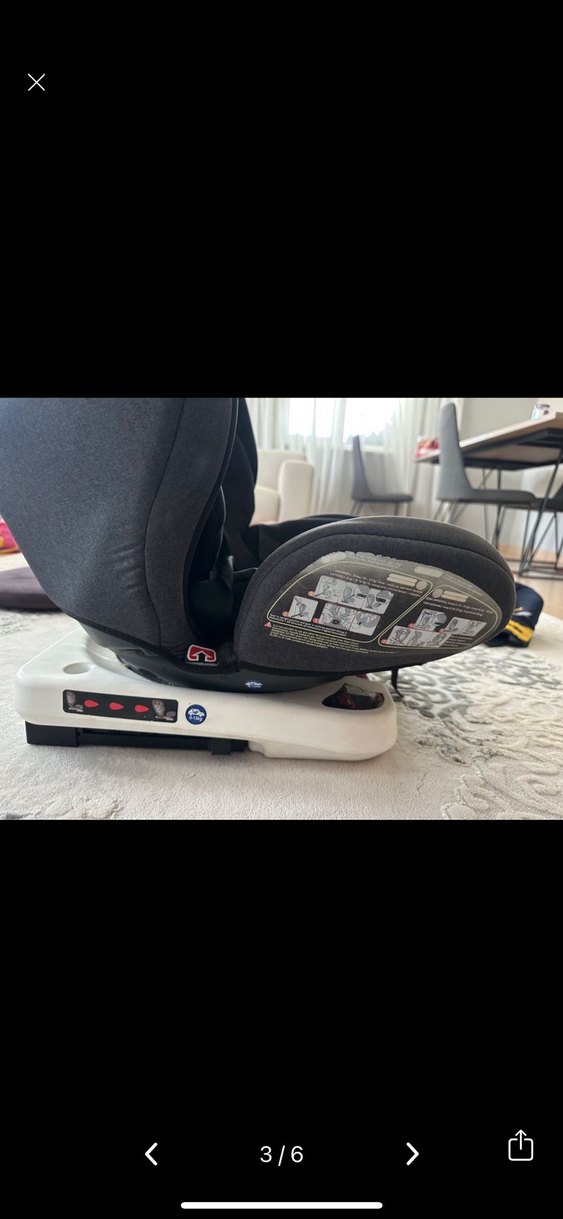 Gri-Siyah Çocuk Oto Koltuğu - Görsel 3