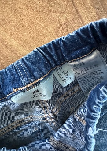 Kız çocuk Mavi Denim Dar Kesim Kot Pantolon - Görsel 2