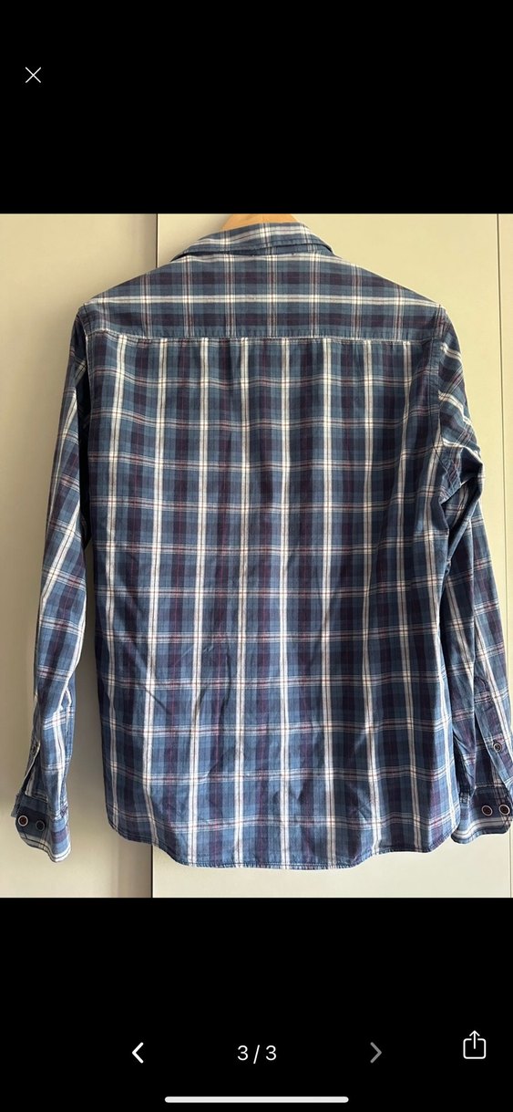 ÇEkose Pamuklu Uzun Kollu Erkek Gömlek - Görsel 3