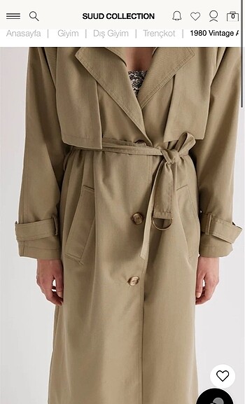 Suud Collection Vintage Trençkot