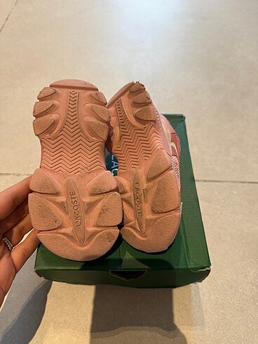 22 Beden pembe Renk Lacoste kız çocuk ayakkabı