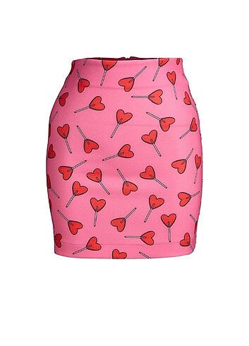 38 Beden pembe Renk kei kei takim kalp lolipop lolita