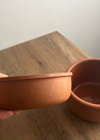 Koyu Bej Seramik Saklama Kapları - Görsel 3