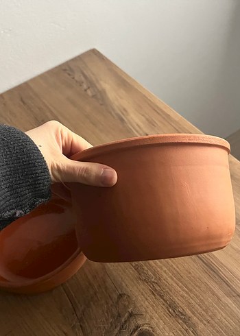 Koyu Bej Seramik Saklama Kapları - Görsel 4