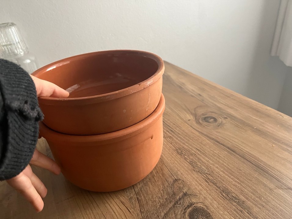 Koyu Bej Seramik Saklama Kapları - Görsel 5